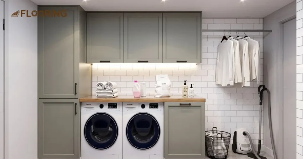 Laundry Room Faux Shiplap