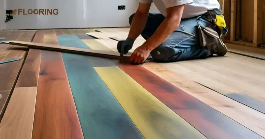 Installation Process for Multicolor Wood Floor