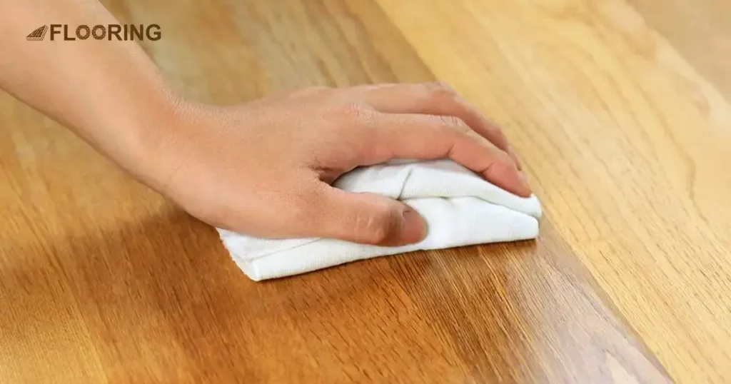 Wipe Around The Area After Reparing Floor