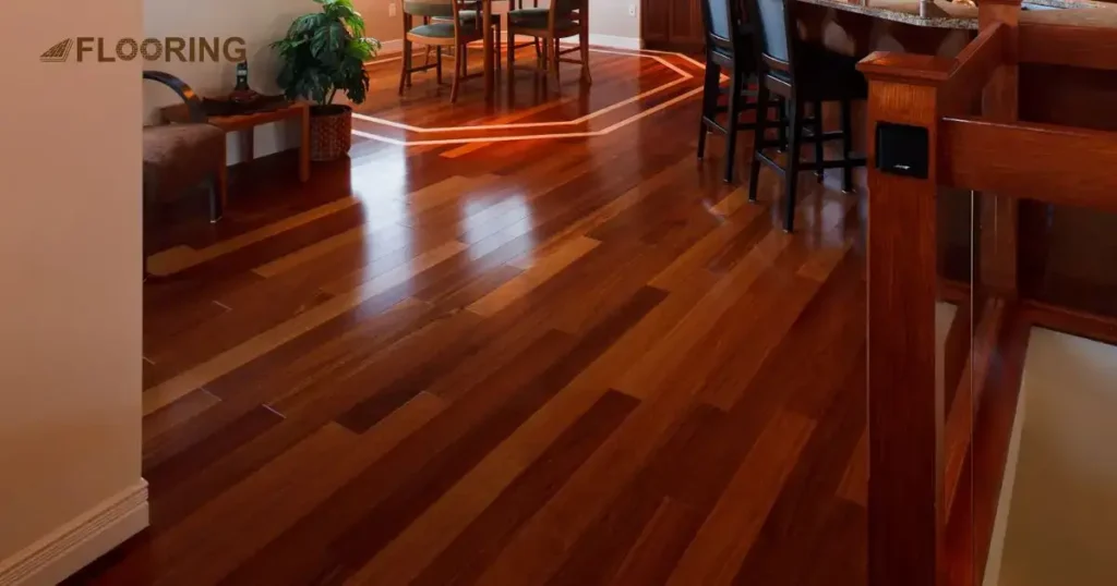 Red and Orange-Toned Hardwood Flooring