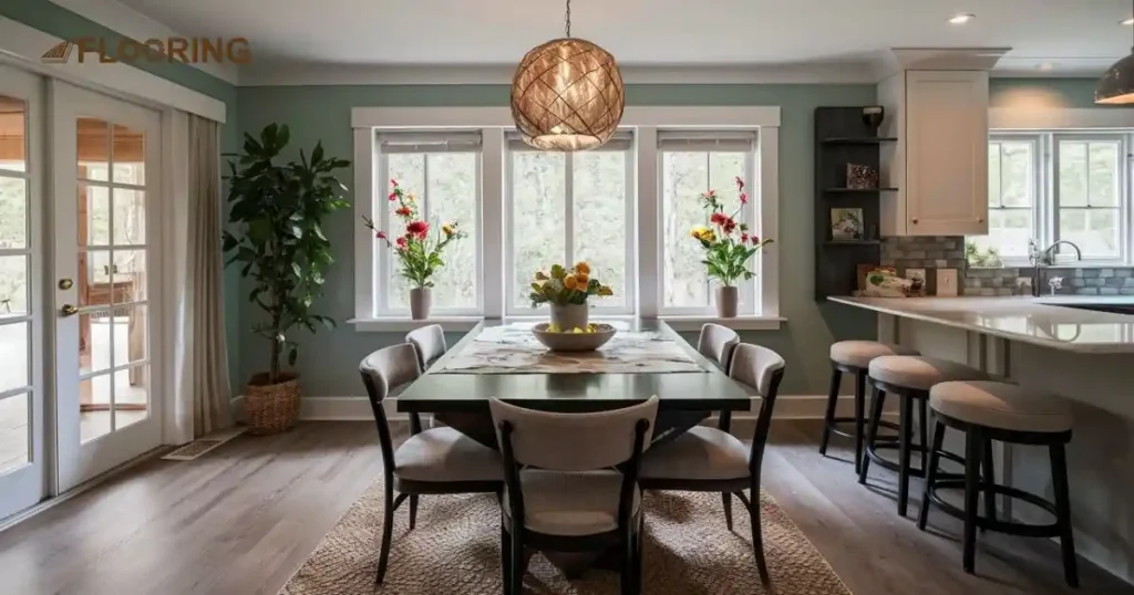 Breakfast Nook Transition - Laminate Flow