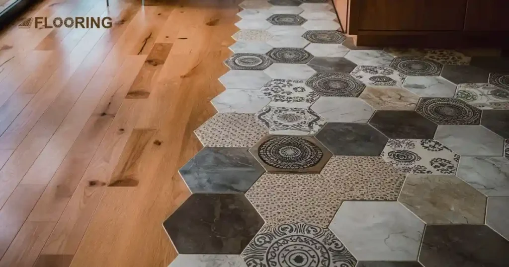 Hexagon Tiles and Hardwood