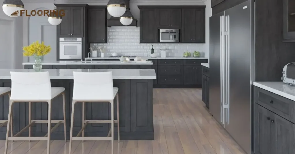 Complementary Color Schemes for Gray Cabinets and Vinyl Flooring