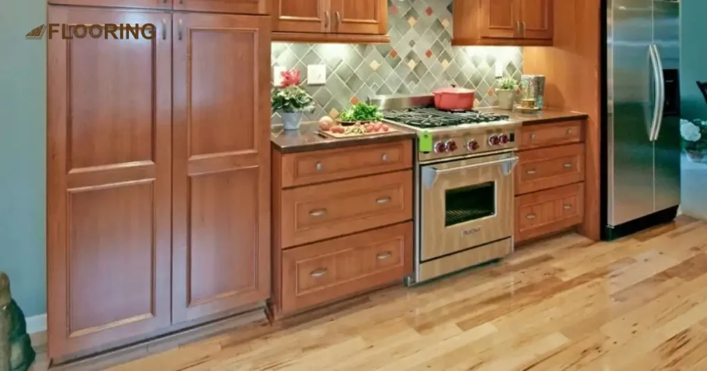 How to Mix Wood Cabinets with Wood Floors in Small Kitchens